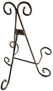 Antique Gold Decorative Display Easel Artifact Display Stand for Signs, art, plates, prints, artifacts, and other collectibles. (Gold, 10") (multiple sizes)