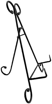 Artifact Display Stand Easel, Decorative Tabletop Easel Stand black Iron Easel for artifacts, artwork, signs, art, plates, prints, and other collectibles (12 inch), black, (multiple sizes)