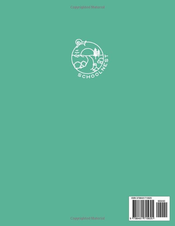 Reading Journal: Teal Softcover Book Tracker by schoolnest