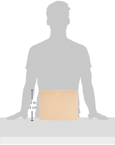 Amazon Basics File Jackets for Organizing Documents, Reinforced Straight-Cut Tab, Flat-No Expansion, Letter Size, Manila, 100-Pack