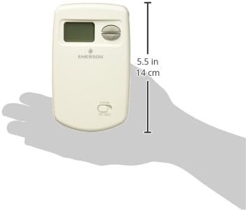 Emerson Thermostats 1E78-140 Non-Programmable Heat Only Thermostat for Single-Stage Systems, White