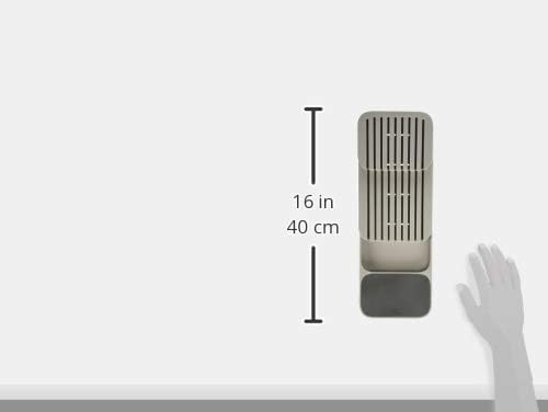 Joseph Joseph DrawerStore Knife Organizer, holds up to 9 knives, Kitchen Organization & Drawer Storage – Compact, Gray