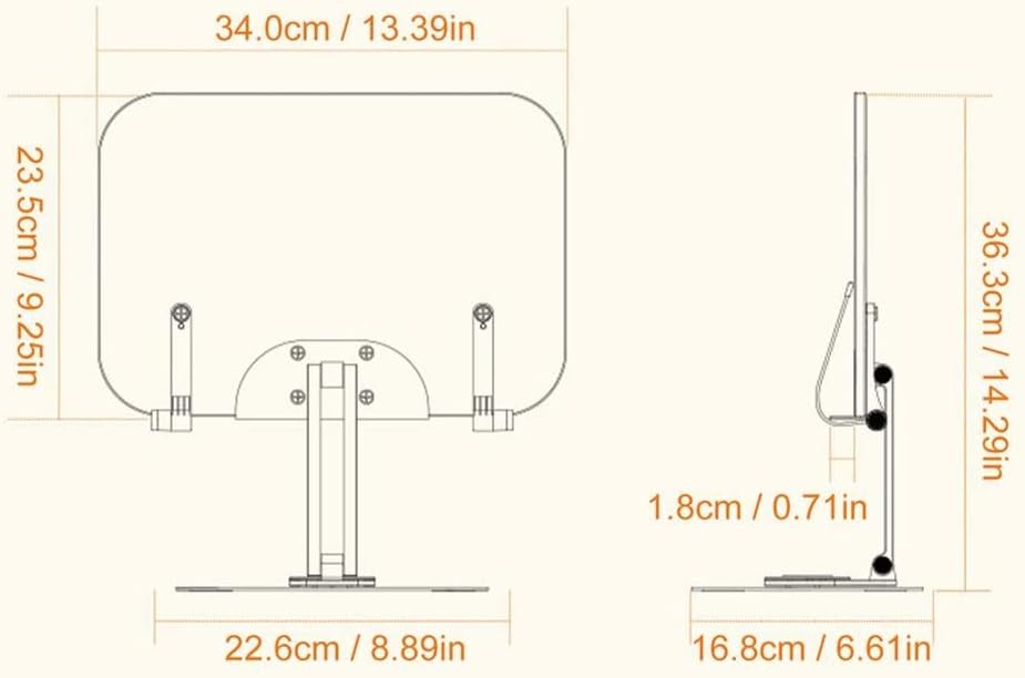 360 Rotating Book Stand Read Holder Foldable Aluminum Alloy Notebook Support Home Study