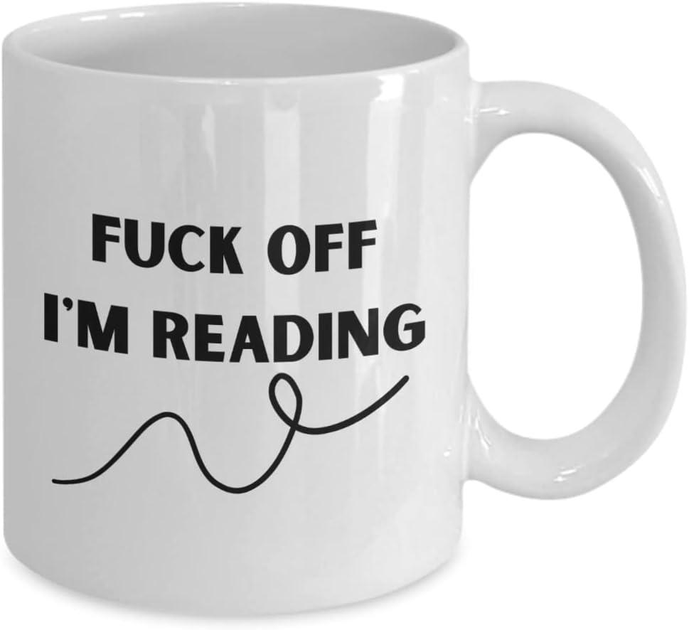 book lover coffee mug for him or her funny reading gift men women sarcastic swear mug for librarian novel reading birthday cup