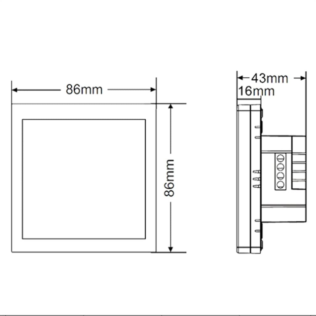 Smart Floor Thermostat,Tuya Electric/Water Heating Temperature Controller Home(Water Heating)
