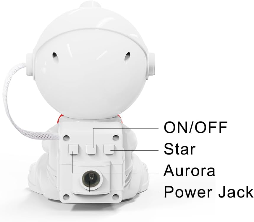 Aurora Projector Galaxy Night Light - Astronaut Space Projector Adjustable Head Angle, Ceiling LED Lamp with Timer and Remote, Kids Room Decor Aesthetic, for Christmas & Birthdays Home Party