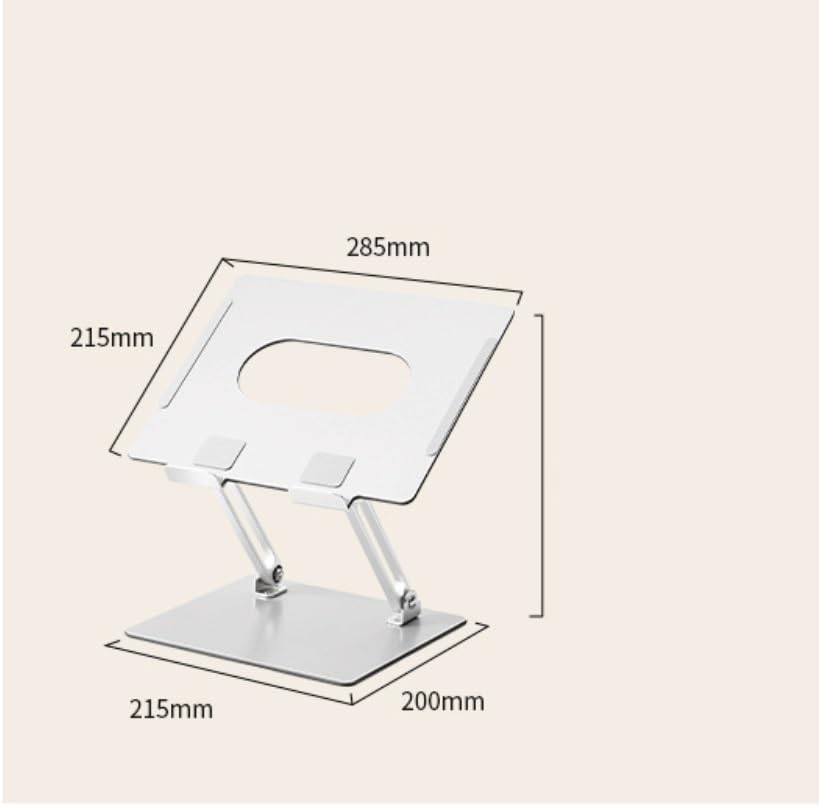 Laptop Stand Made of Aluminum Alloy, Suspended and Foldable Elevated Desktop