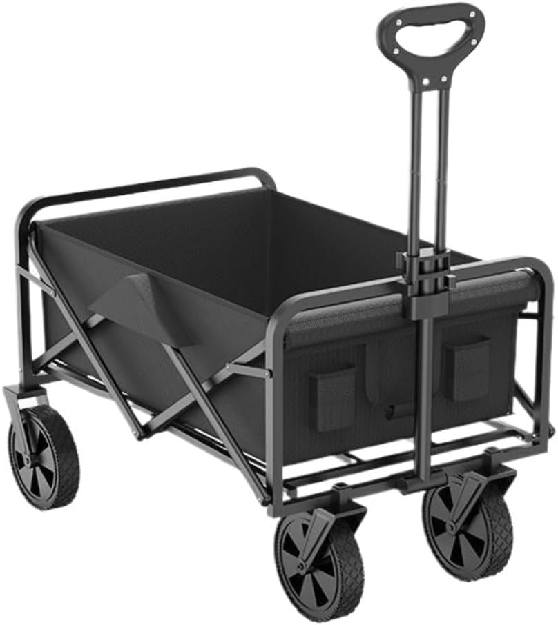 Portable Camping Cart,Outdoor Camping Trolley Cart for Beach and Picnic Foldable and Portable Camp Trailer with Wheels Beach Trolley for Outdoor Activities Camping Gear for Easy