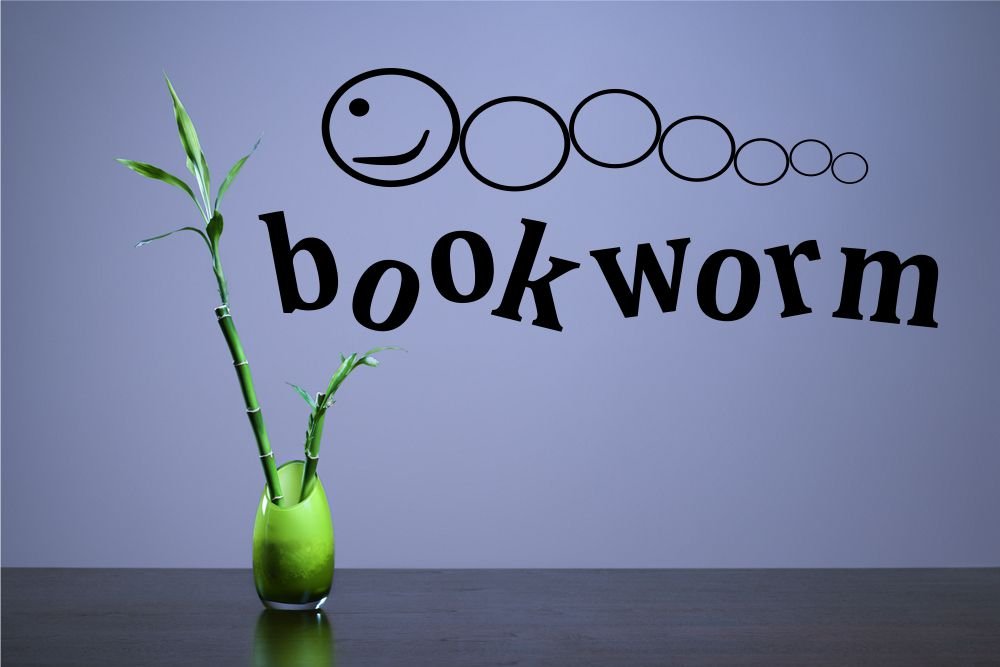 Bookworm Vinyl Wall Decals Quotes Sayings Words Art Decor Lettering Vinyl Wall Art Inspirational Uplifting