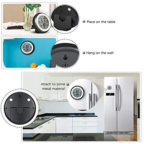 Digital Indoor Thermometer Hygrometer Touchscreen Temperature Gauge Humidity Monitor