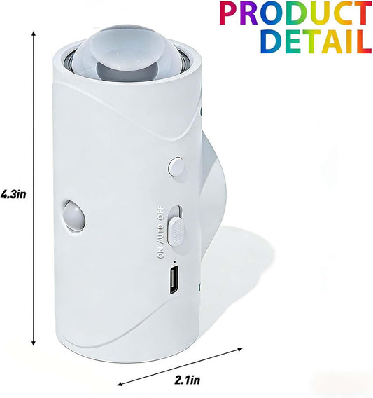 Motion Sensor Night Light, Rechargeable Battery Wall Sconces,15 Lighting Modes LED Wall Night Lights for Reading Bedside,Bedroom,Steps,Hallway,Courtyard,Holiday Decor (White)