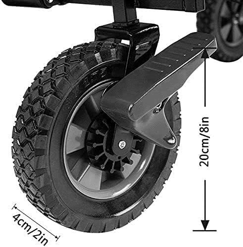 Outdoor Folding Utility Wagon Garden Cart with Roof Heavy Duty Handcart Collapsible Portable Festival Camping Bearing 100 / 220lbs (Color : Style 2)