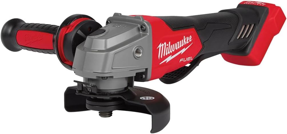 Milwaukee 2880-20 M18 FUEL Brushless Lithium-Ion 4-1/2 in. / 5 in. Cordless Small Angle Grinder with No-Lock Paddle Switch (Tool Only)