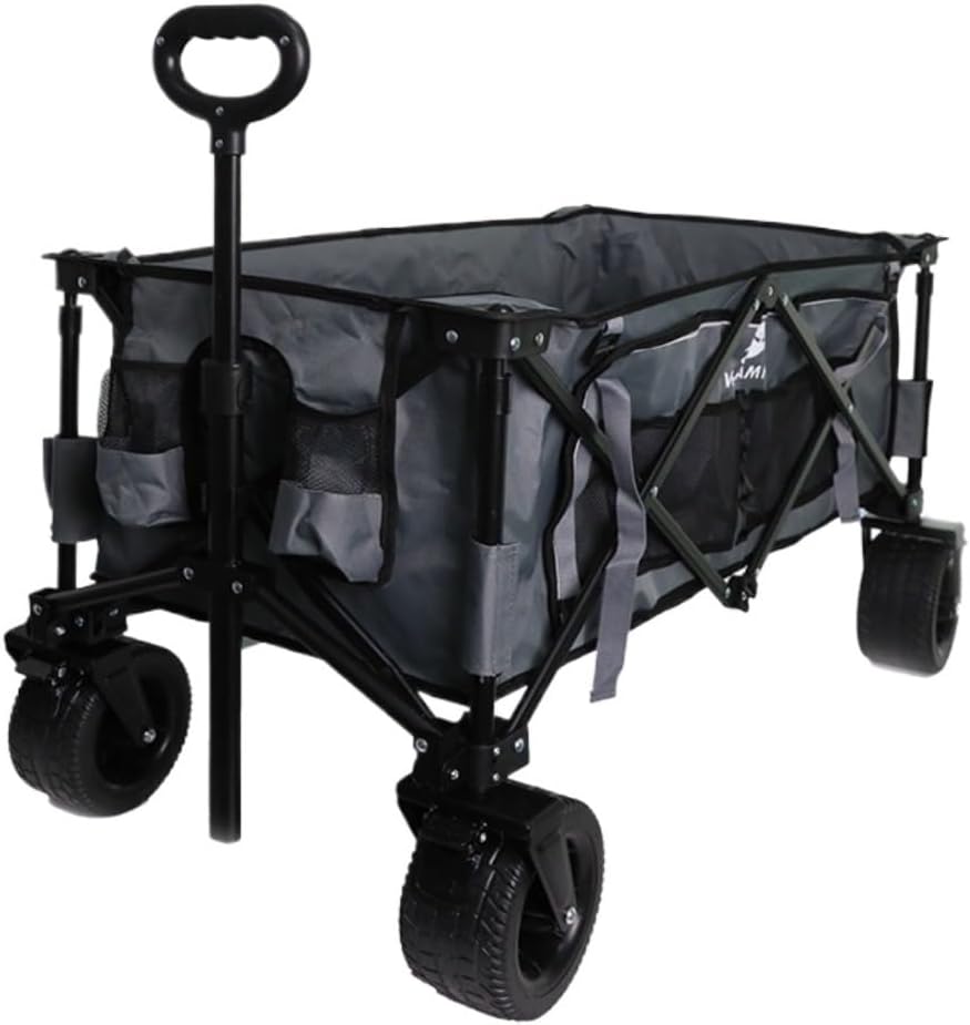 Portable Camping Cart,Portable Foldable Beach Camping Trolley Cart for Outdoor Picnics and Hand Pulled Camping Gear