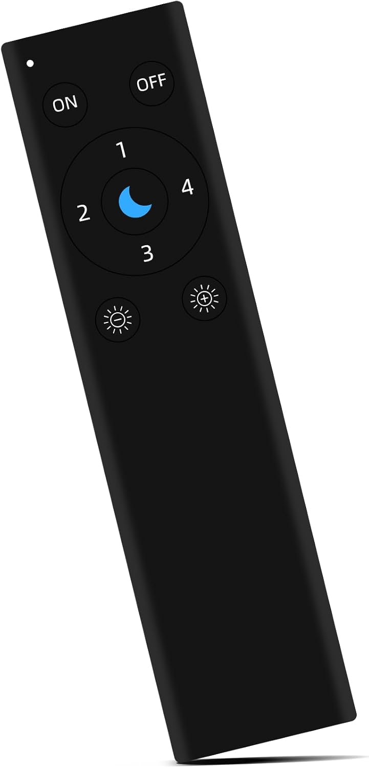 DOM-WLE-RC005 Pro WLED Remote Control with 4 Tactile Scene Buttons RGB IC LED ESP Now APP WiFi Wireless Brightness,50m WiFi Direct Control, Instant Pairing, No App Needed