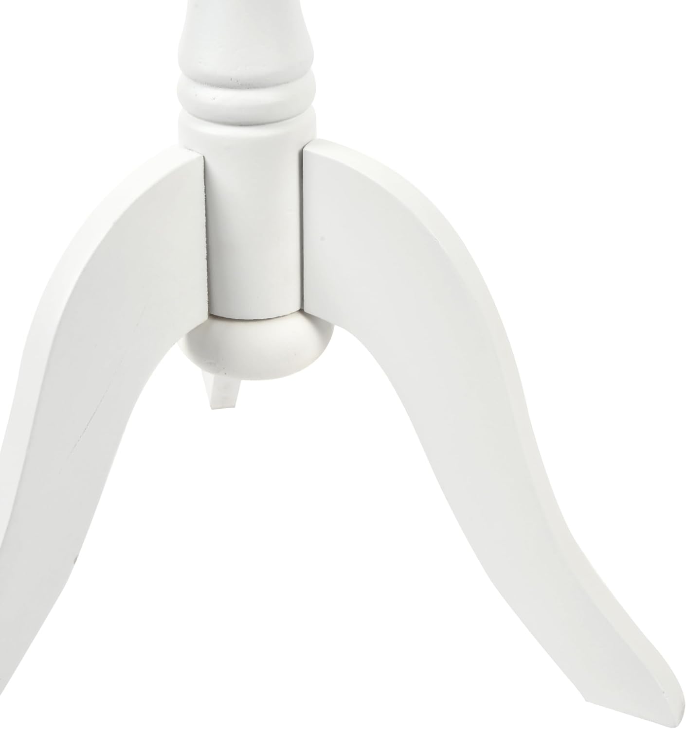Decor Therapy Simplify Round Pedestal Accent Table, 24" x 15" x 15", White