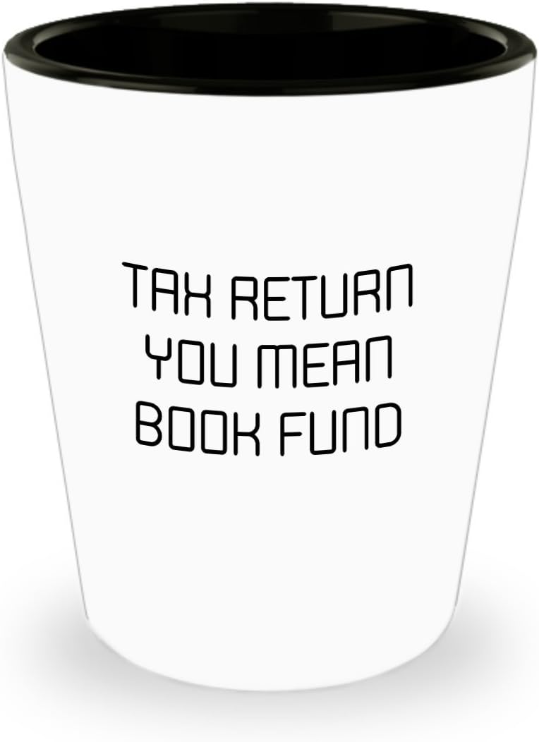 Mug Million Book Lover Shot Glass - Funny Book Fund Gift for Reading Enthusiasts