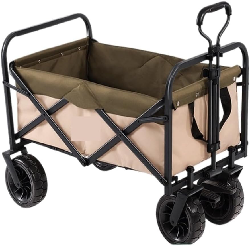 Portable Camping Cart,Outdoor Camping Beach Trolley Cart with Folding Design for Camping Picnics and Outdoor Activities