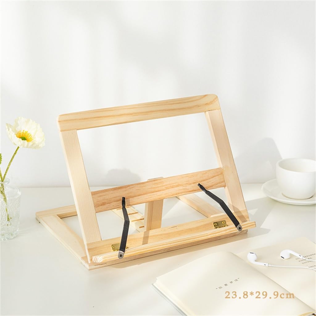 Bookcase Reading Shelf Portable and Minimalist Desktop Adjustable Bookholder