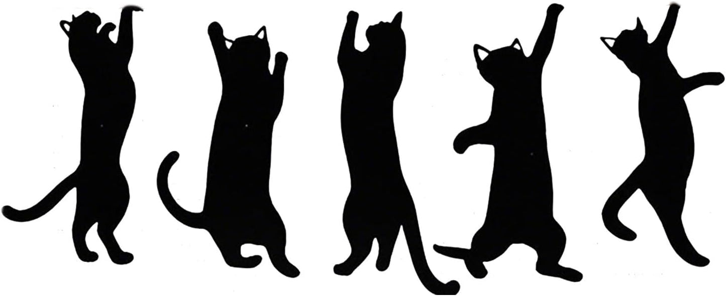 Set of 5 Artistic Feline Page Holders Rustproof Metal Craft Practical Reading Accessories Iron Bookmarks Collection Set Metal Bookmarks Page Holders