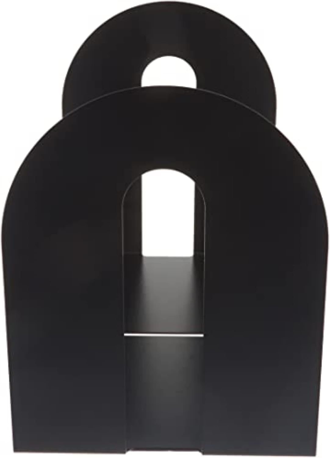 Officemate Heavy Duty 10" Bookends, Non-Skid Base, Black, Pair (93142)