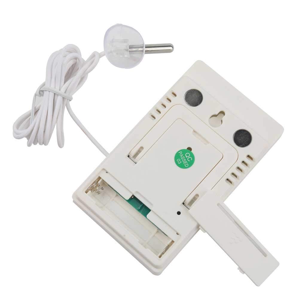 Digital Thermometer Hygrometer Indoor Outdoor Temperature Humidity Meter C/F LCD Display Sensor Probe Weather Station