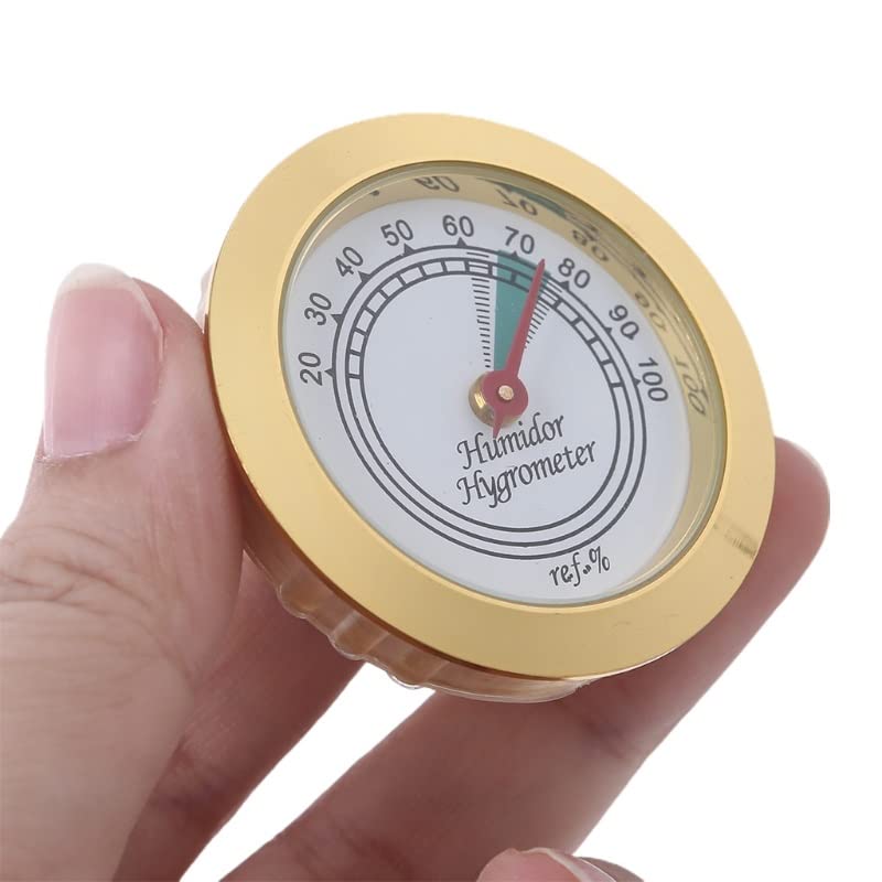 Mini Household Guitar Case Cigar Hygrometer High Precision Meter Tobacco Humidor