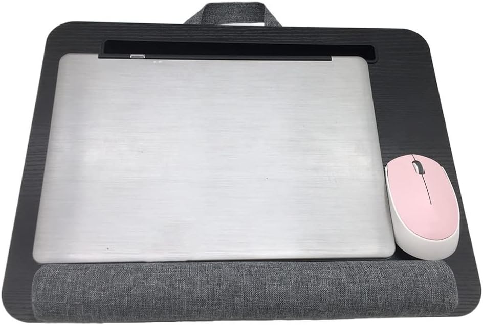 Portable 43x31cm Laptop Table Pillow Lap Desk Bookshelf Tray Tablet Stand Handy Learning Holder for Bed Notebook Outdoor