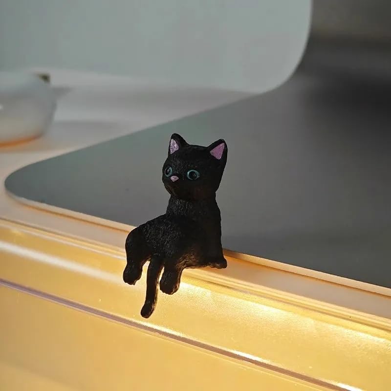 Cute Cat Car Dashboard Accessories, Fun Car Rearview Mirror Decorations, Kawaii Desk Office Decorations for Men Women