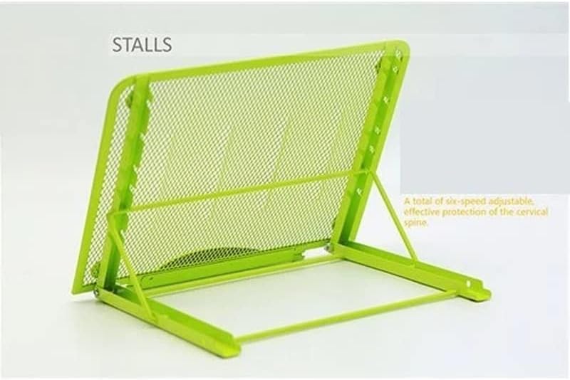 Portable/Folding/Adjustable Mesh Laptop/Notebook/iPad Table Desktop Cooling Stand/Rack/Display/Support/Holder, Green