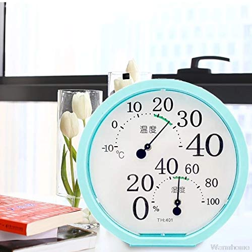 Wall Hang Temperature Humidity Monitor Indoor Outdoor Thermometer Hygrometer No Battery Required Hanging & Stand