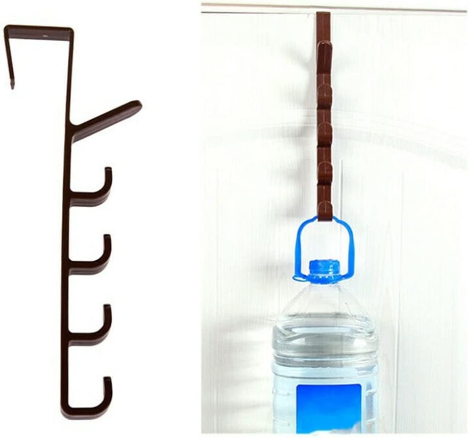 Multi-purpose Five-segment Hooks Storage Household Hook Rack Organizer Clothes Coat Hat Bag Hanger Holder(Onecolor)