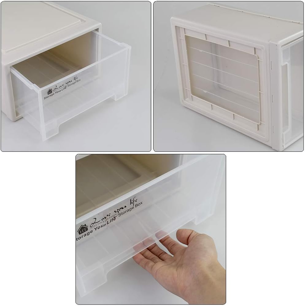 17.8 Quart Stacking Storage Drawer Unit Front Box, 1 Pack