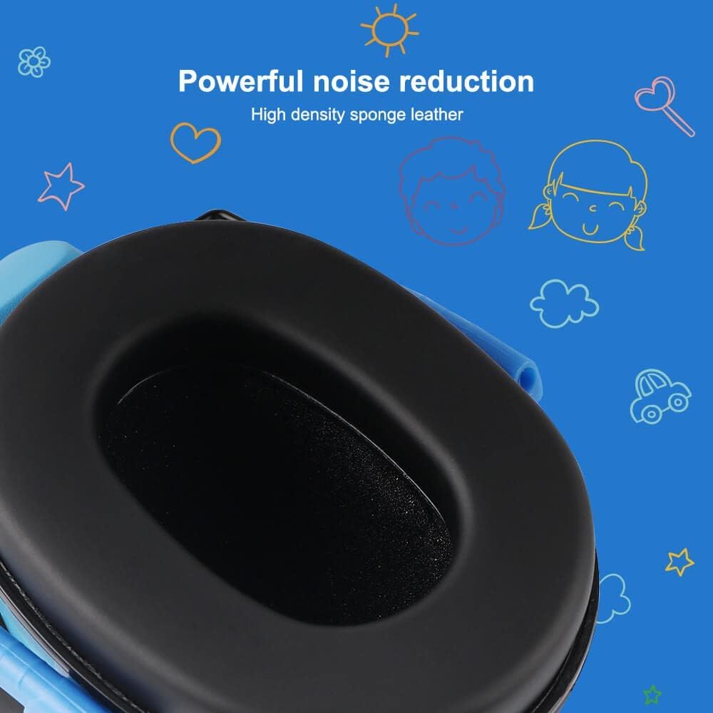 GREEN DEVIL Kids/Toddler Ear Hearing Protection Safety Ear Muffs For Age 3-16 27.4dB Noise Cancelling Headphones 27.4dB