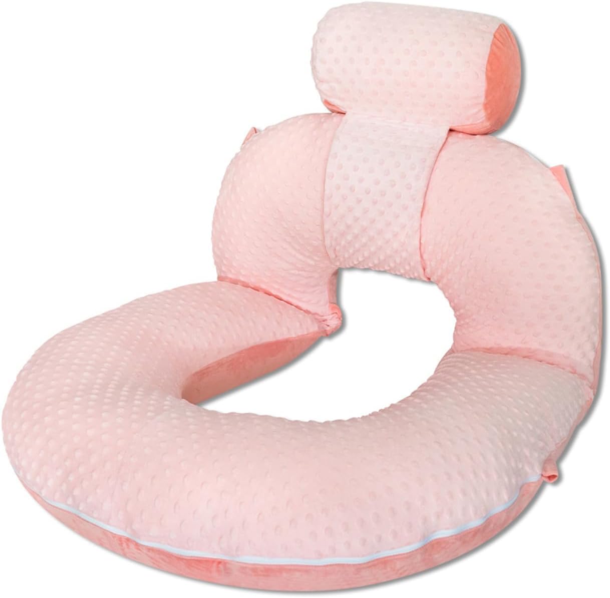 INSEN Reading Pillow Cover (Upgrade-dot Velvet-Pink)