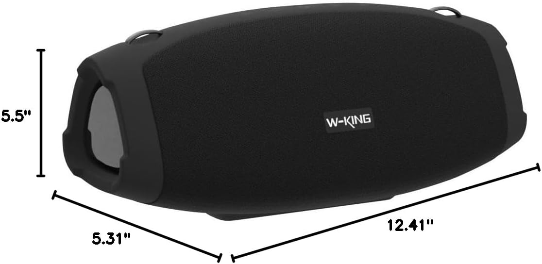 W-KING Bluetooth Speaker, 120W Max Loud Portable Speakers Bluetooth Wireless Boombox, IPX6 Waterproof Party Large Outdoor Speaker, 70W Triple Passive Radiators- Deep Bass/Subwoofer*2, 42H, TF, AUX, EQ