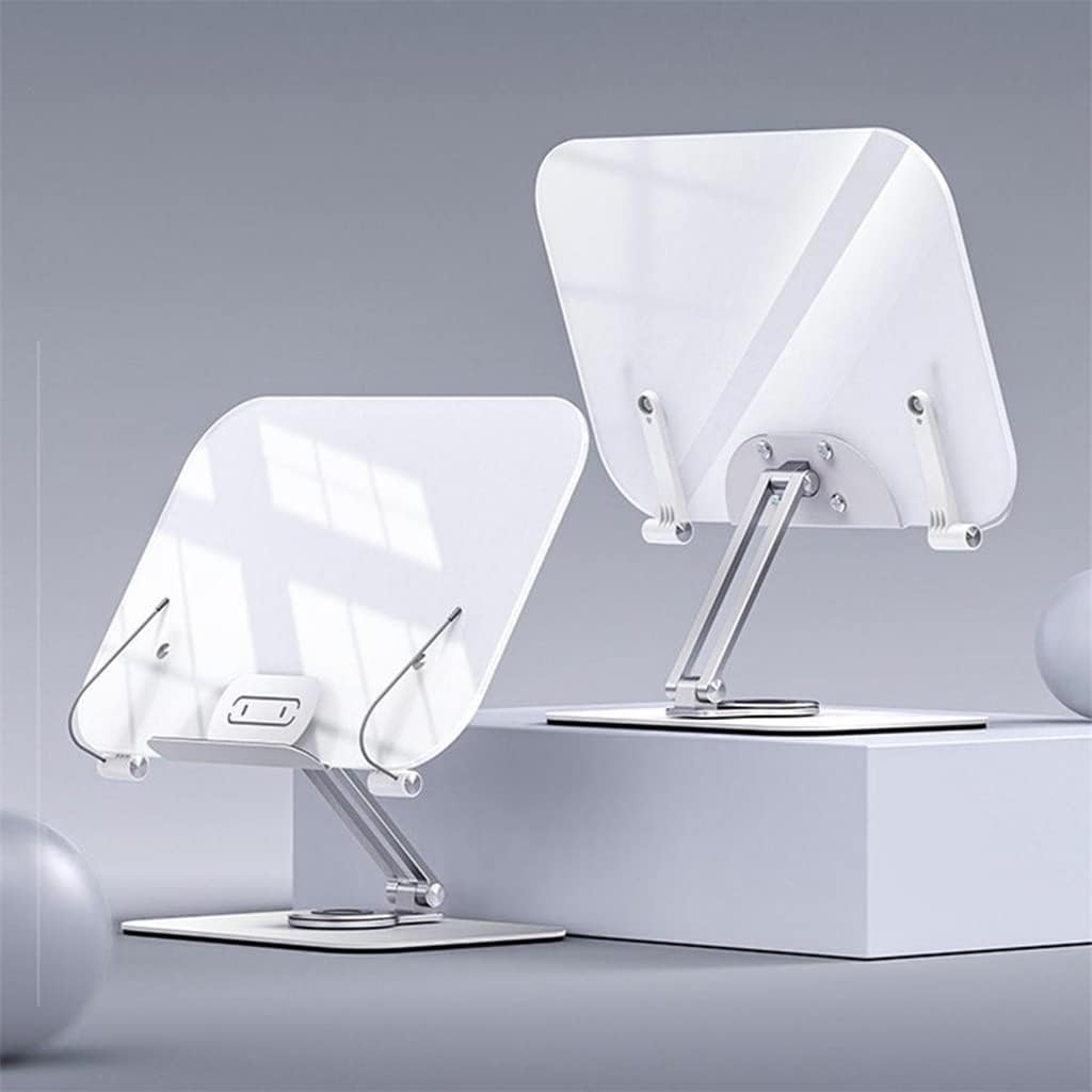 Book Stand Reading Holder in Bed Rotatable Support 360 Aluminum Alloy Turntable Portable Solid