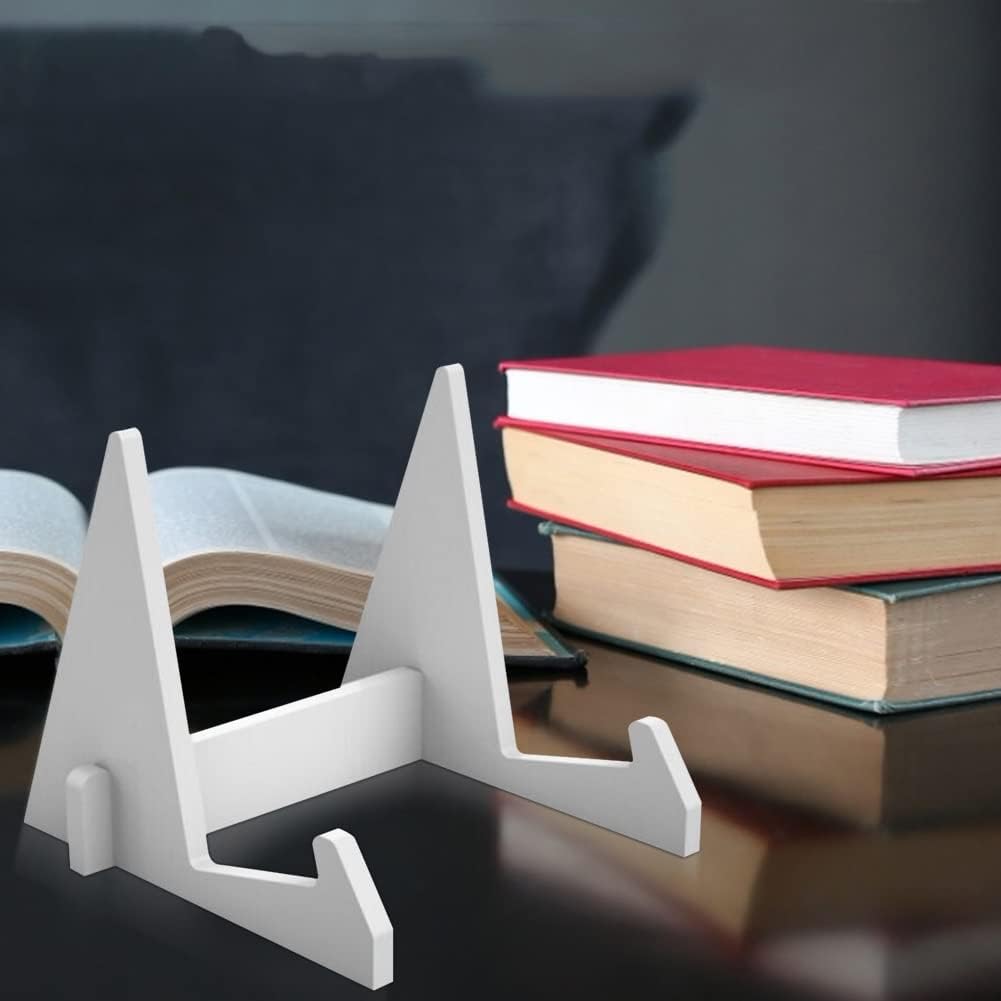 Acrylic Bookends Portable Book Display Stand Bookend Reading Holder Desk Organizer(E)