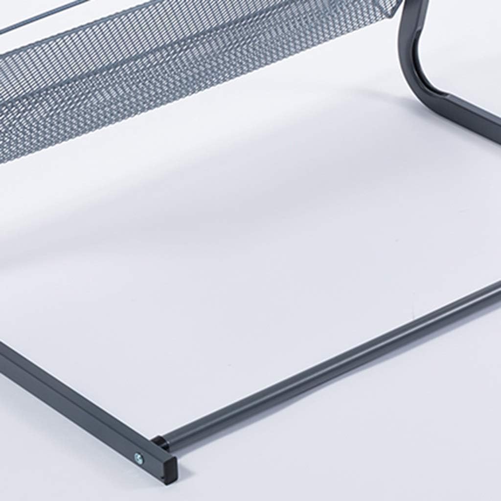 Wrought Iron Floor-Standing Magazine Rack, 4-Layer Publicity Album Display Stand, Shelf, Suitable for Schools, Offices, Banks, Etc