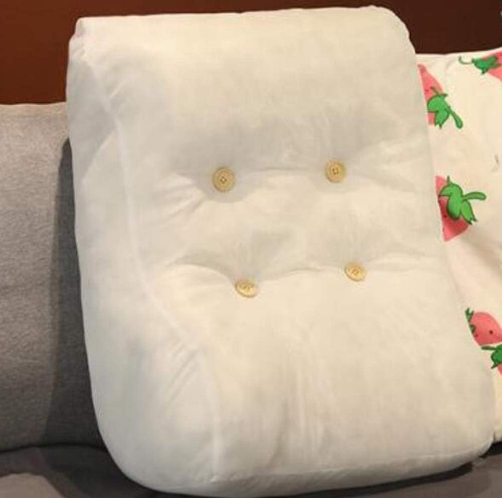 Soft Sofa Triangle Back Cushion Bed Wedge Pillow Cute Sitting in Bed Reading Pillow Adjustable Back Wedge Cushion Washable Waist Pillow (Pineapple, 55×40×20CM)