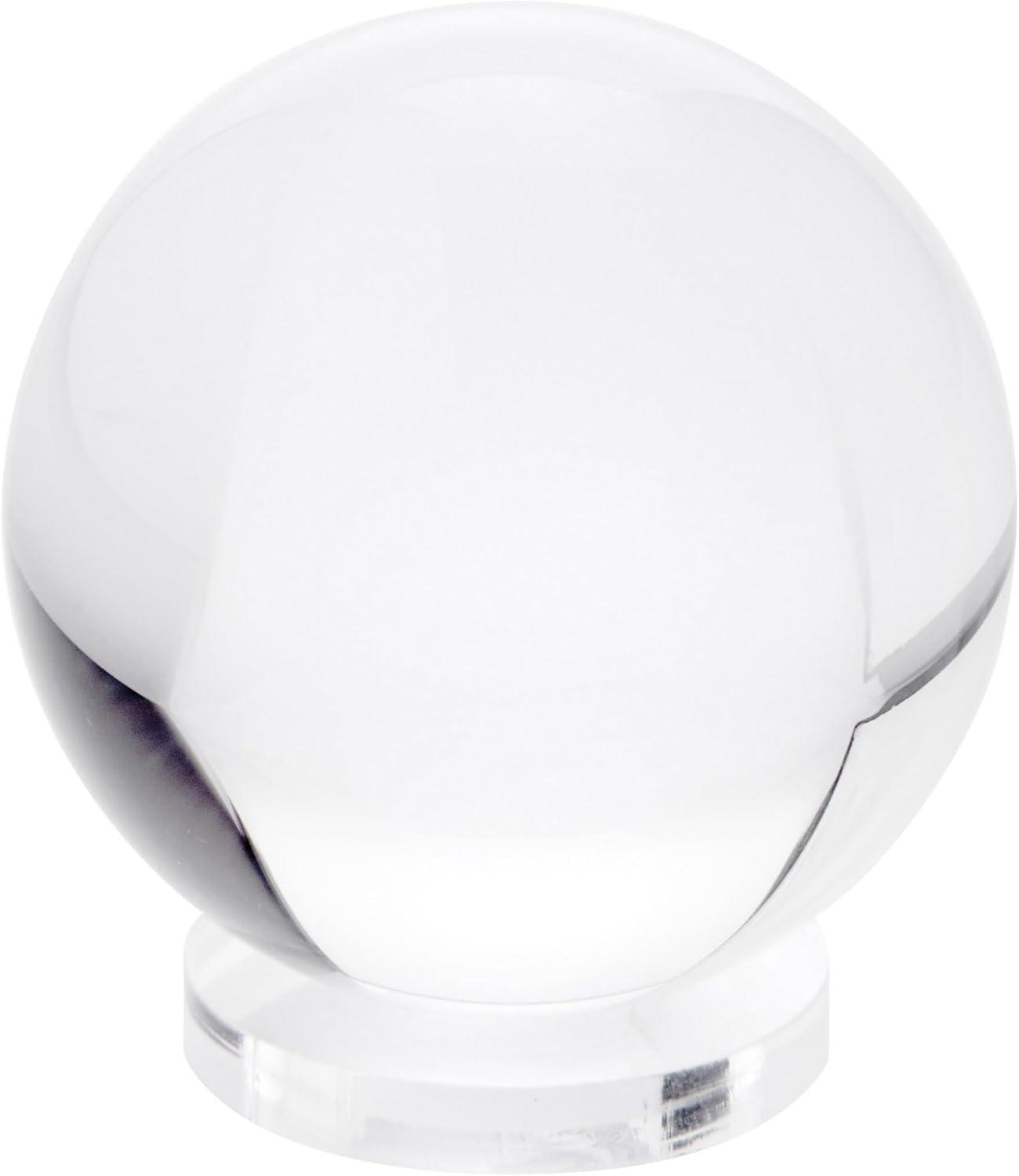 Plymor Clear Acrylic Egg, Marble, Ball or Sphere Thin Display Holder Stand, 0.25" H x 1.5" W