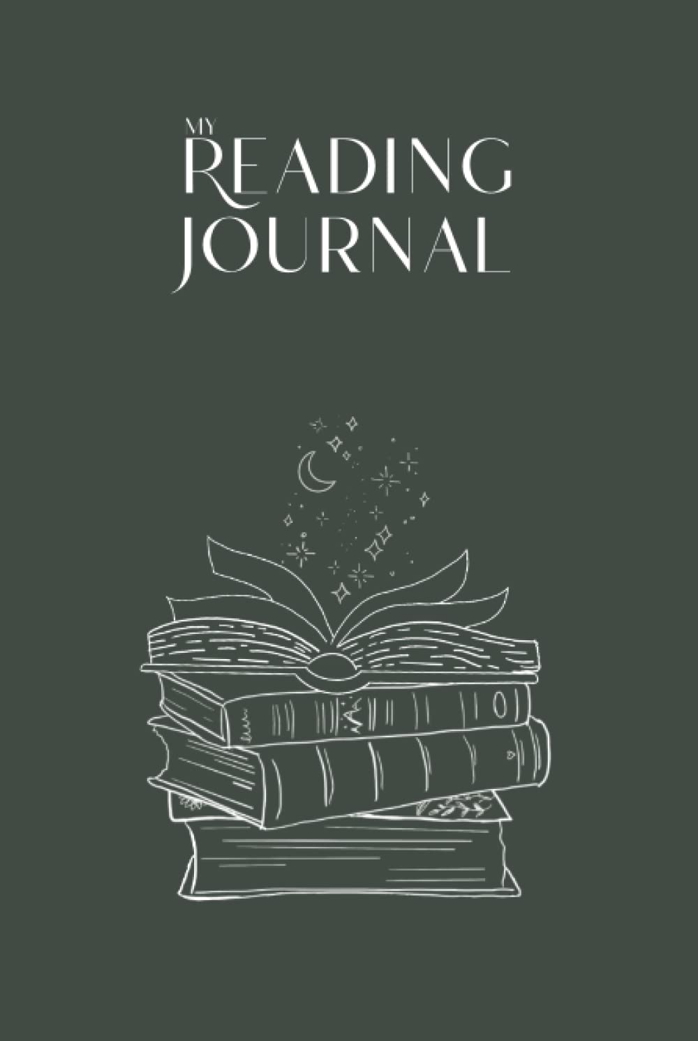 Reading Journal: Book reviews, bullet pages, book tracker and TBR list