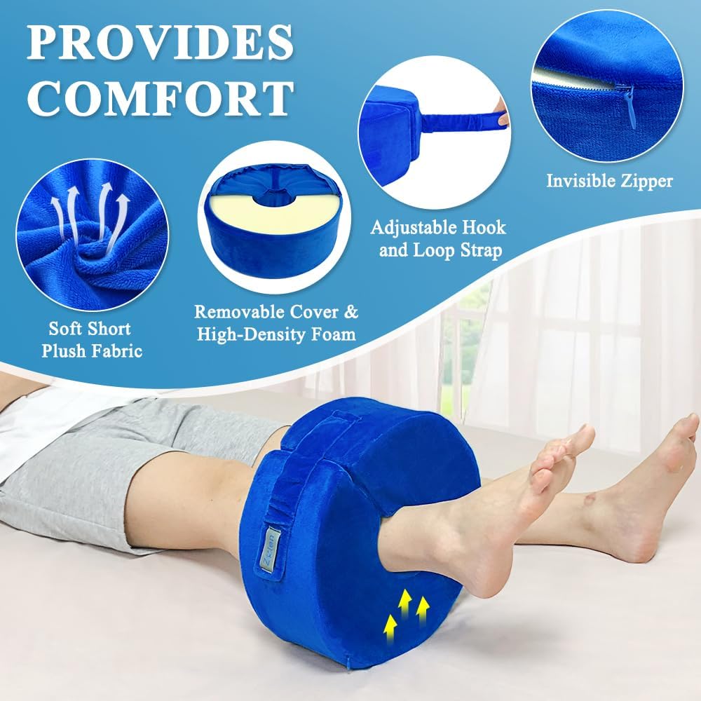 Leg Elevation Pillow Foot Ankle Elevation Leg Support Pillow to Elevate Foot Wedge Pillow Post Surgery Leg Elevator Cushion Heel Protectors for Pressure Sores Ulcer Leg Rest Pillow - Large, 1 PCS