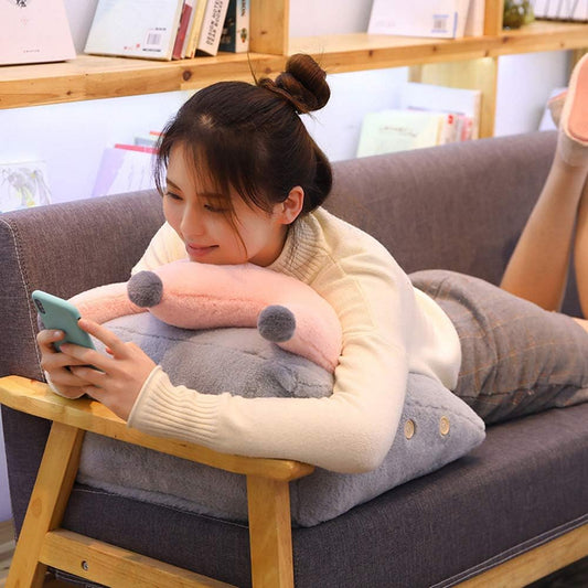 Warm Soft Bedside Triangle Lumbar Pillow Waist Pillow Cushion Lovely Sofa, Bed & Bay Window Triangle Cushion Pillow Triangle Back Wedge Backrest Cushion (Crown Style, 42×25×45CM)