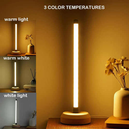 Bedside Table Lamp for Bedroom , 3-Color Temperature Lamp,Bedroom Bedside Night Light, Dimmable Led Lighting, Small Table Lamps for Living Room OfficeCreative Home Decor, Unique House warmging Gif