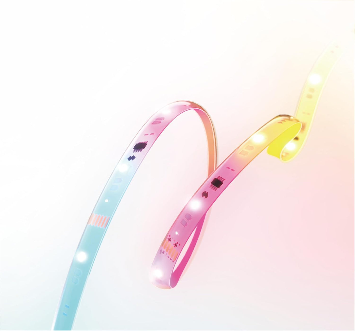 SwitchBot Strip Light with Matter 16.4ft, Smart LED Strip Lights Compatible with Alexa and Google Assistant, 16M Colors, Music Sync, DIY Color-Changing LED Lights for Bedroom, Party, TV, Home Decor