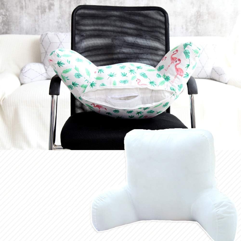 Back Support Pillow Removable Cover Arm Support Reading Relaxing Watching TV 3 Colors Optional (Color : B Size: 53x42x20cm)
