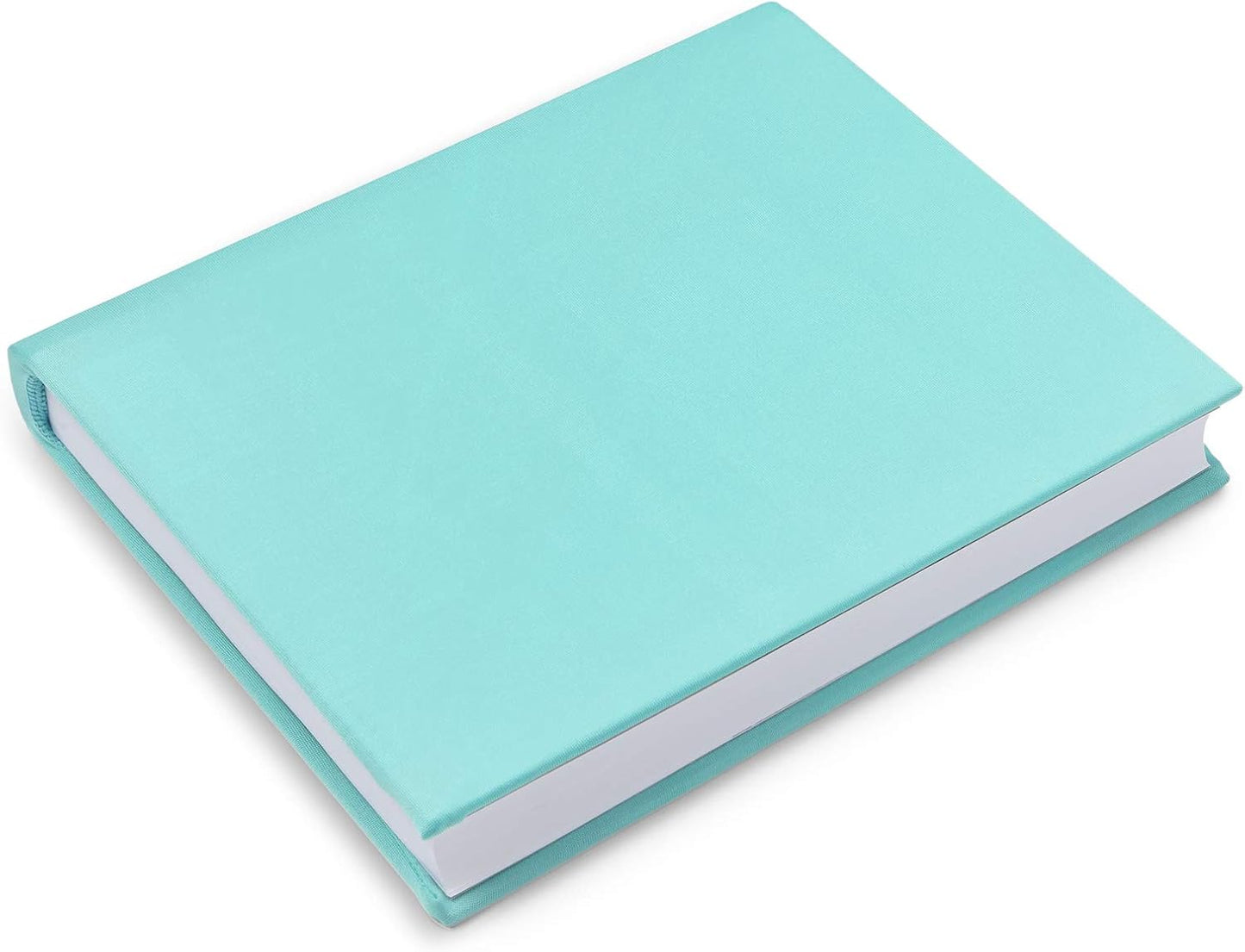 Blue Summit Supplies 6 Stretchable Book Covers for Hardcover, Colorful Fabric Book Cover for Classroom Textbook Protection and Care, Assorted Colors, for 11" by 11" Books, Stretchy