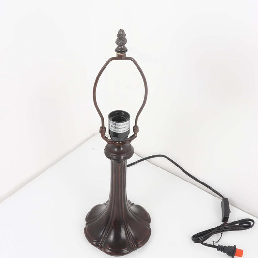 Bieye B10021 Antique Brown Alloy Table Lamp Base with E26 Socket, 6.5" Hx19 H