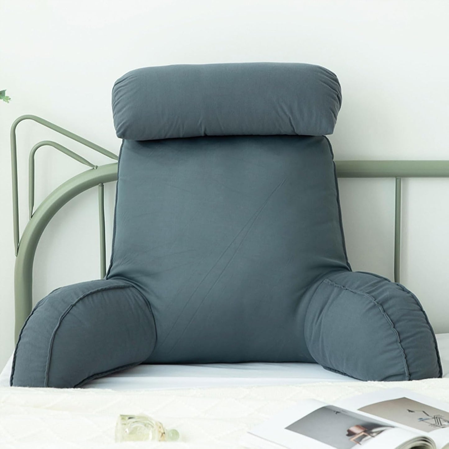 Bedside Sofa Pillow Backrest,Large Adult Bed Rest Pillows Back Support,Cute Reading Pillow for Bed Adult,Unmatched Support Bed Rest Sit Up Pillow Support While Reading,Watching TV